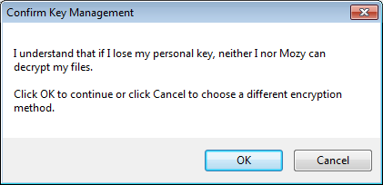 Confirm key management